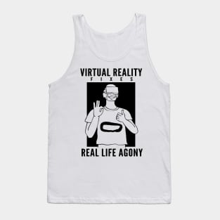 Virtual reality VR gamer enthusiast Tank Top